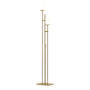 Hubbardton Forge Rook 2 Light 66" Tall Buffet Floor Lamp Modern Brass / Opal Glass