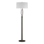 Hubbardton Forge Brindille 61" Tall Buffet Floor Lamp with Customizable Fabric Shade Natural Iron / Natural Anna