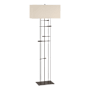 Hubbardton Forge Cavaletti 66" Tall Buffet Floor Lamp Oil Rubbed Bronze / Beige