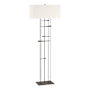 Hubbardton Forge Cavaletti 66" Tall Buffet Floor Lamp Oil Rubbed Bronze / White