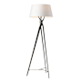 Hubbardton Forge Tryst 73" Tall Tripod Floor Lamp Oil Rubbed Bronze / Modern Brass / Natural Anna