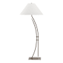 Hubbardton Forge Metamorphic 54" Tall Accent Floor Lamp Bronze / Natural Anna