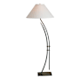 Hubbardton Forge Metamorphic 54" Tall Accent Floor Lamp Natural Iron / Natural Anna