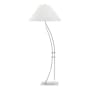 Hubbardton Forge Metamorphic 54" Tall Accent Floor Lamp Vintage Platinum / Natural Anna
