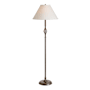 Hubbardton Forge Twist Basket 55" Tall Buffet Floor Lamp with Customizable Fabric Shade Natural Iron / Natural Anna