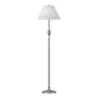 Hubbardton Forge Twist Basket 55" Tall Buffet Floor Lamp with Customizable Fabric Shade Vintage Platinum / Natural Anna