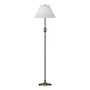 Hubbardton Forge Twist Basket 55" Tall Buffet Floor Lamp with Customizable Fabric Shade Soft Gold / Natural Anna