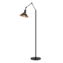 Hubbardton Forge Henry 61" Tall Swing Arm Floor Lamp Black / Bronze