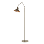 Hubbardton Forge Henry 61" Tall Swing Arm Floor Lamp Soft Gold / Bronze