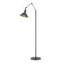Hubbardton Forge Henry 61" Tall Swing Arm Floor Lamp Natural Iron / Natural Iron