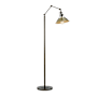 Hubbardton Forge Henry 61" Tall Swing Arm Floor Lamp Bronze / Soft Gold