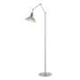 Hubbardton Forge Henry 61" Tall Swing Arm Floor Lamp Vintage Platinum / Vintage Platinum
