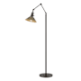 Hubbardton Forge Henry 61" Tall Swing Arm Floor Lamp Oil Rubbed Bronze / Soft Gold