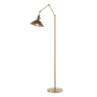 Hubbardton Forge Henry 61" Tall Swing Arm Floor Lamp Modern Brass / Bronze