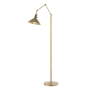 Hubbardton Forge Henry 61" Tall Swing Arm Floor Lamp Modern Brass / Soft Gold