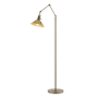 Hubbardton Forge Henry 61" Tall Swing Arm Floor Lamp Soft Gold / Modern Brass