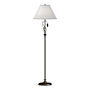 Hubbardton Forge Leaf 56" Tall Buffet Floor Lamp Bronze / Natural Anna
