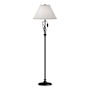 Hubbardton Forge Leaf 56" Tall Buffet Floor Lamp Black / Natural Anna
