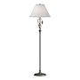 Hubbardton Forge Leaf 56" Tall Buffet Floor Lamp Natural Iron / Natural Anna