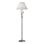 Hubbardton Forge Leaf 56" Tall Buffet Floor Lamp Vintage Platinum / Natural Anna