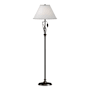 Hubbardton Forge Leaf 56" Tall Buffet Floor Lamp Oil Rubbed Bronze / Natural Anna