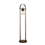 Hubbardton Forge Erlenmeyer 51" Tall Buffet Floor Lamp Dark Smoke / Clear