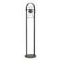 Hubbardton Forge Erlenmeyer 51" Tall Buffet Floor Lamp Natural Iron / Clear