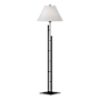 Hubbardton Forge Metra 58" Tall Buffet Floor Lamp Black / Natural Anna