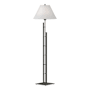 Hubbardton Forge Metra 58" Tall Buffet Floor Lamp Natural Iron / Natural Anna