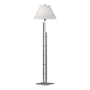 Hubbardton Forge Metra 58" Tall Buffet Floor Lamp Vintage Platinum / Natural Anna