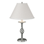 Hubbardton Forge Twist Basket 26" Tall Buffet Table Lamp Vintage Platinum / Natural Anna