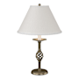 Hubbardton Forge Twist Basket 26" Tall Buffet Table Lamp Soft Gold / Natural Anna