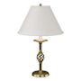 Hubbardton Forge Twist Basket 26" Tall Buffet Table Lamp Modern Brass / Natural Anna