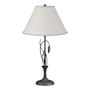 Hubbardton Forge Leaf 27" Tall Buffet Table Lamp Natural Iron / Natural Anna