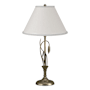 Hubbardton Forge Leaf 27" Tall Buffet Table Lamp Soft Gold / Natural Anna