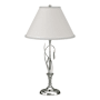 Hubbardton Forge Leaf 27" Tall Buffet Table Lamp Sterling / Natural Anna