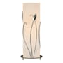 Hubbardton Forge Leaf 18" Tall Buffet Table Lamp Sterling / Opal Glass