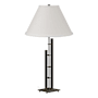 Hubbardton Forge Metra 27" Tall Buffet Table Lamp Dark Smoke / Natural Anna