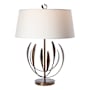 Hubbardton Forge Dahlia 30" Tall Buffet Table Lamp Bronze / Natural Anna
