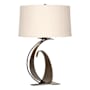 Hubbardton Forge Fullered 29" Tall Buffet Table Lamp Bronze / Flax