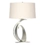 Hubbardton Forge Fullered 29" Tall Buffet Table Lamp Vintage Platinum / Flax