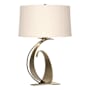 Hubbardton Forge Fullered 29" Tall Buffet Table Lamp Soft Gold / Flax