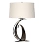 Hubbardton Forge Fullered 29" Tall Buffet Table Lamp Oil Rubbed Bronze / Natural Anna