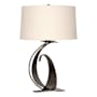 Hubbardton Forge Fullered 29" Tall Buffet Table Lamp Oil Rubbed Bronze / Flax