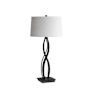 Hubbardton Forge Almost Infinity 27" Tall Buffet Table Lamp Black / Natural Anna