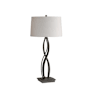 Hubbardton Forge Almost Infinity 27" Tall Buffet Table Lamp Natural Iron / Flax