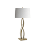 Hubbardton Forge Almost Infinity 27" Tall Buffet Table Lamp Modern Brass / Natural Anna