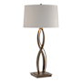 Hubbardton Forge Almost Infinity 31" Tall Buffet Table Lamp Bronze / Flax
