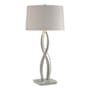 Hubbardton Forge Almost Infinity 31" Tall Buffet Table Lamp Vintage Platinum / Flax