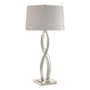 Hubbardton Forge Almost Infinity 31" Tall Buffet Table Lamp Sterling / Flax